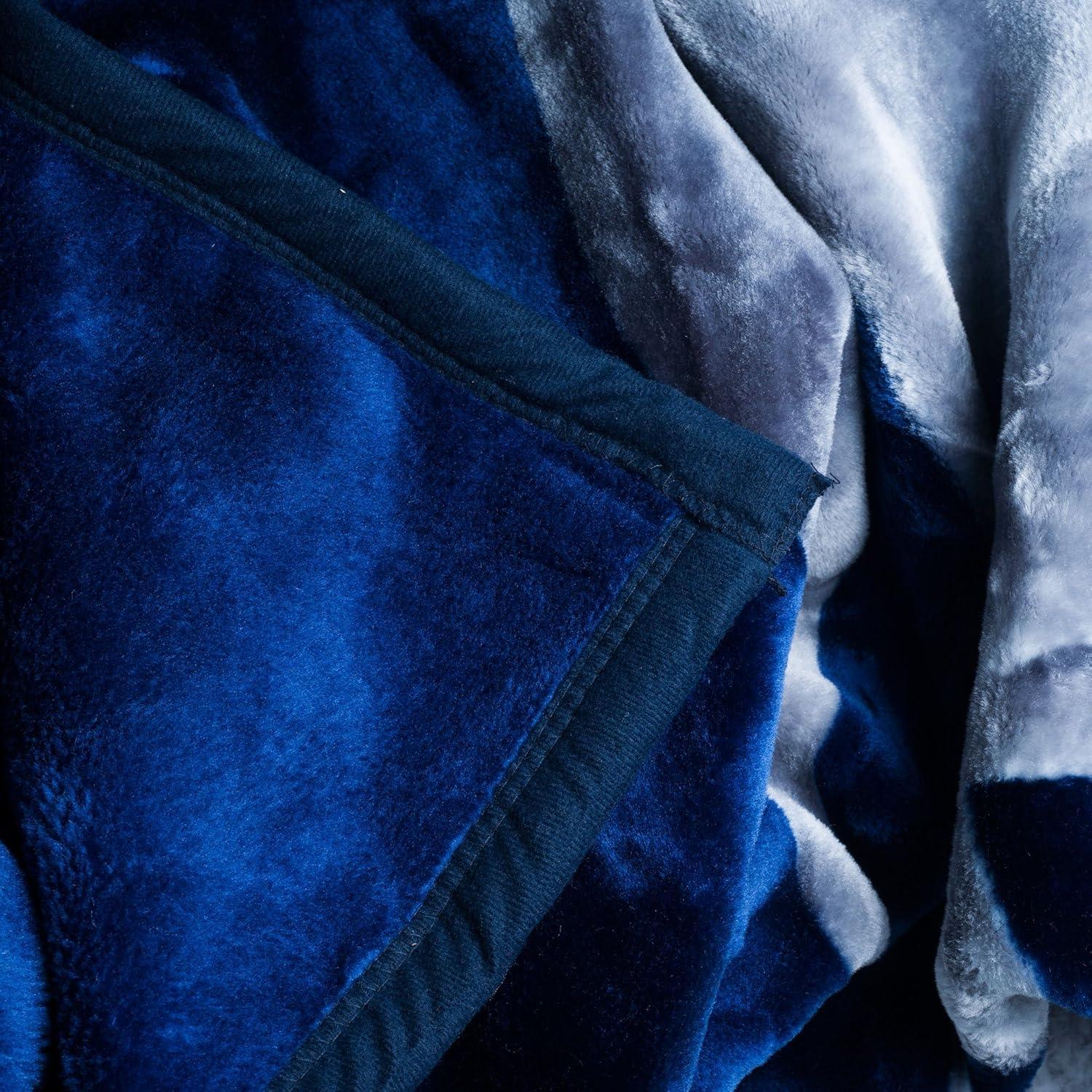 imageLavish Home Wolf Blanket 74x91inch Printed Winter Wolf Blanket Plush Thick 75lb Faux Mink Queen Throw for Couch Sofa or Bed New