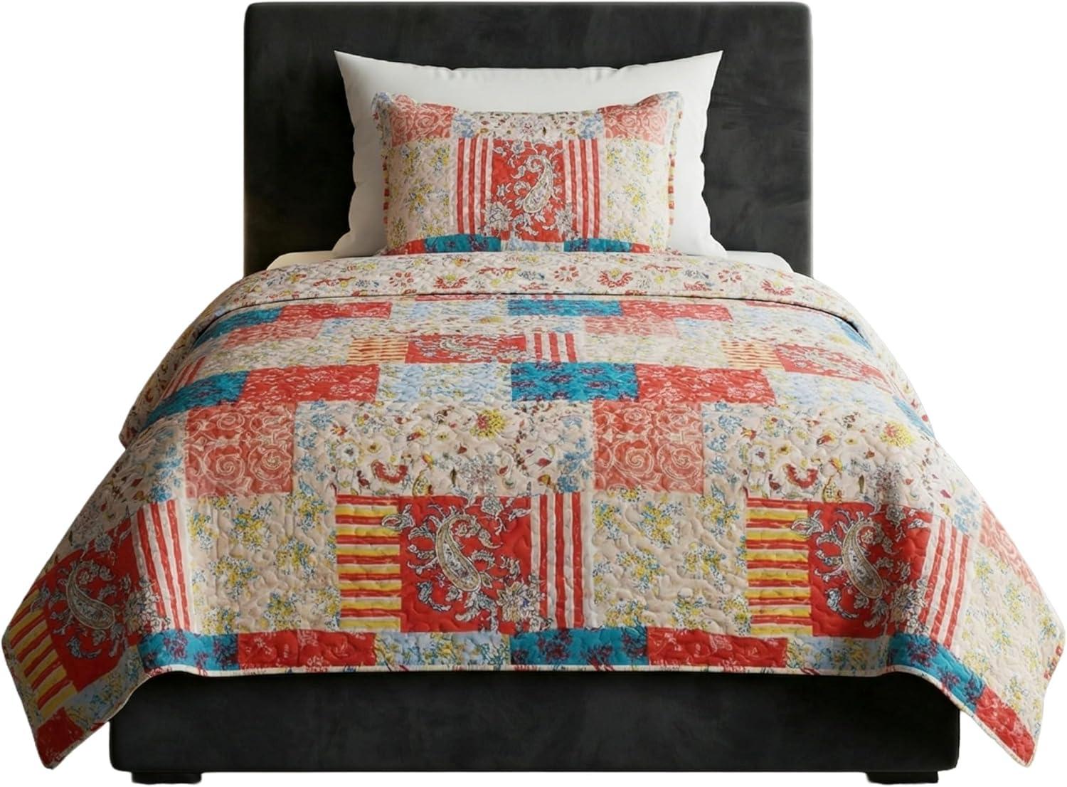 imageBedford Home 3 Piece Mallory Quilt Set KingTwin