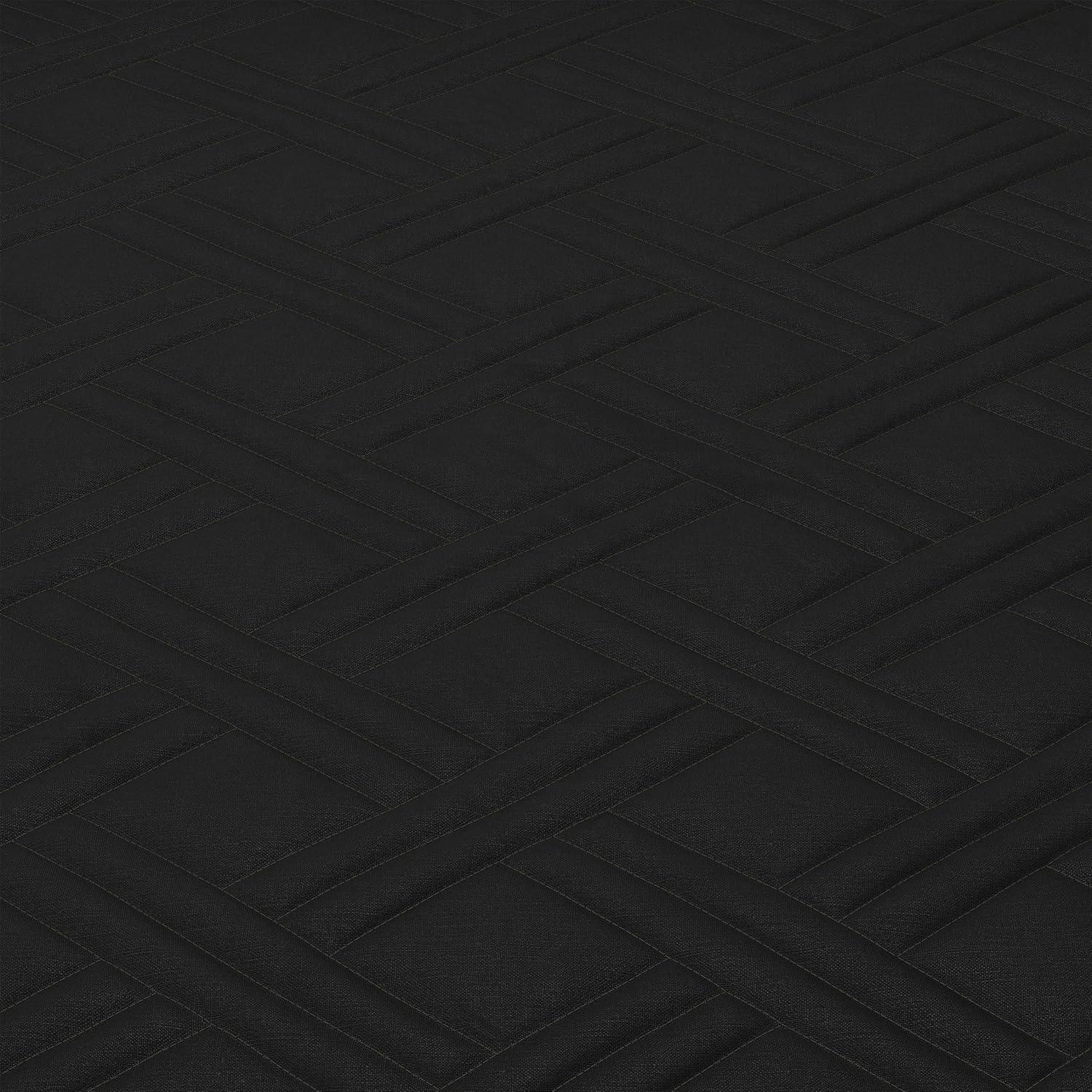 imageBedford Home Solid Color Bed Quilt FullQueen Black