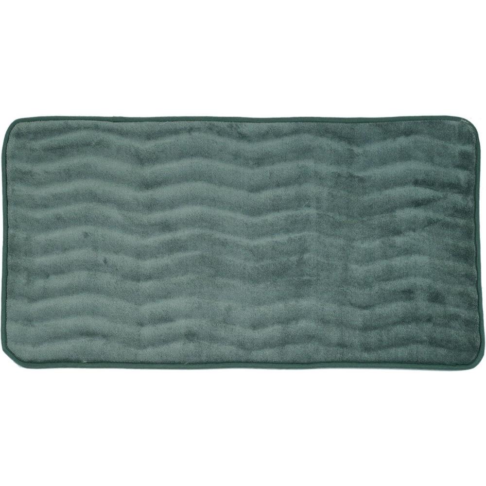 imageLavish Homes 6711G 24 x 60 in Extra Long Memory Foam Bath Mat44 Green