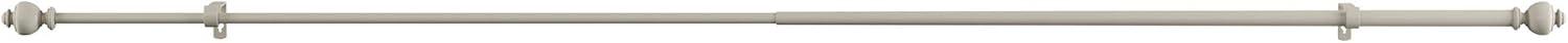 image1Inch Curtain Rod Decorative Modern Urn Finials amp Hardware For Home Decor in Bedroom Living Room amp Kitchen 4884Inch by Lavish Home Gray