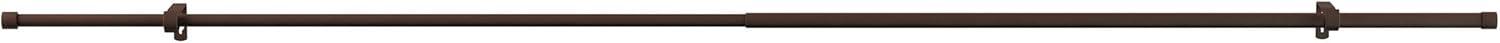imageLavish Home 1Inch Curtain Rod Decorative End Cap Style Finials amp Hardware for Home Decor in Bedroom Living Room amp Kitchen 4884Inch Bronze