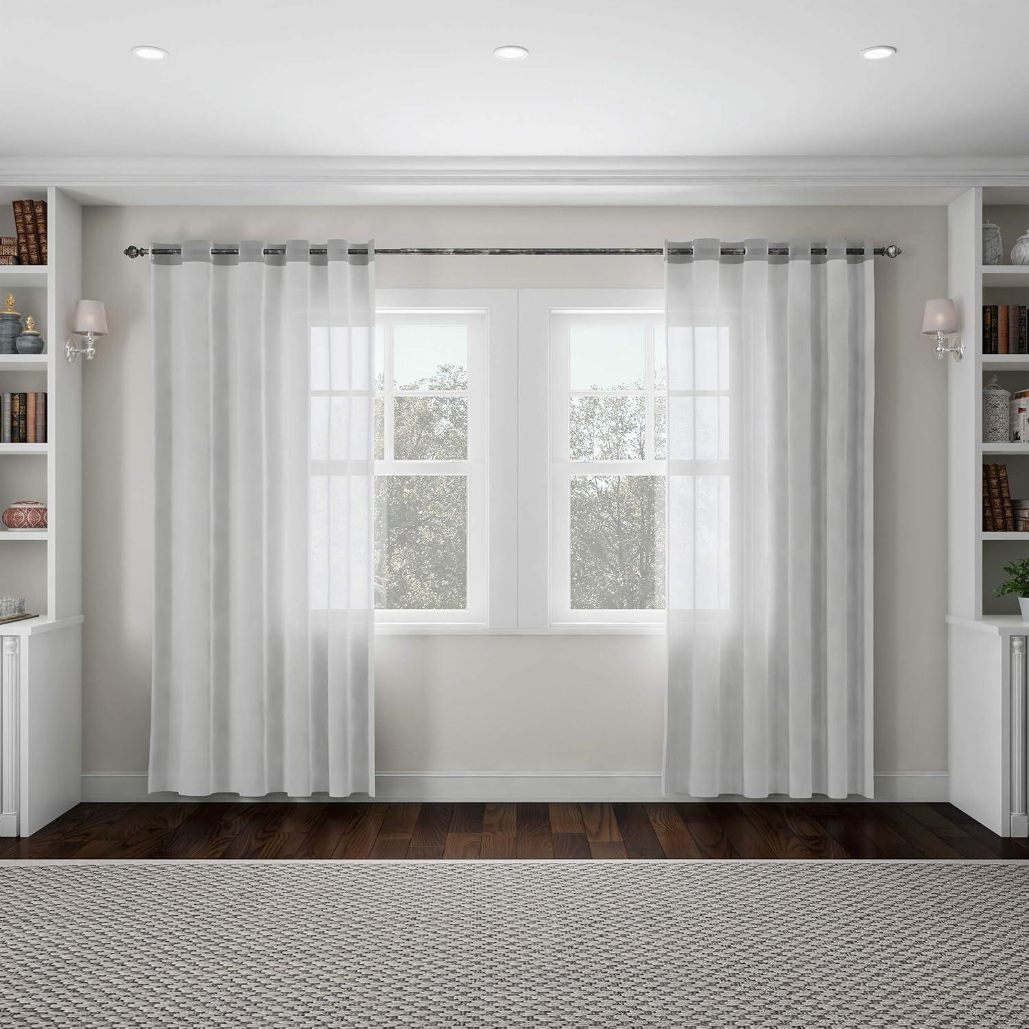 imageLavish Home Black 1Inch Curtain Rod 63HG3009