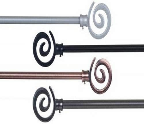 imageLavish Home Curtain Rods and Hardware Decorative Crystal Ball Rods for Home Dcor in Bedroom Living Room and Kitchen Curtains 4886 SilverCopper 48