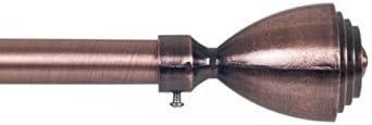 imageLavish Home Curtain Rods and Hardware Decorative Crystal Ball Rods for Home Dcor in Bedroom Living Room and Kitchen Curtains 4886 SilverCopper 48