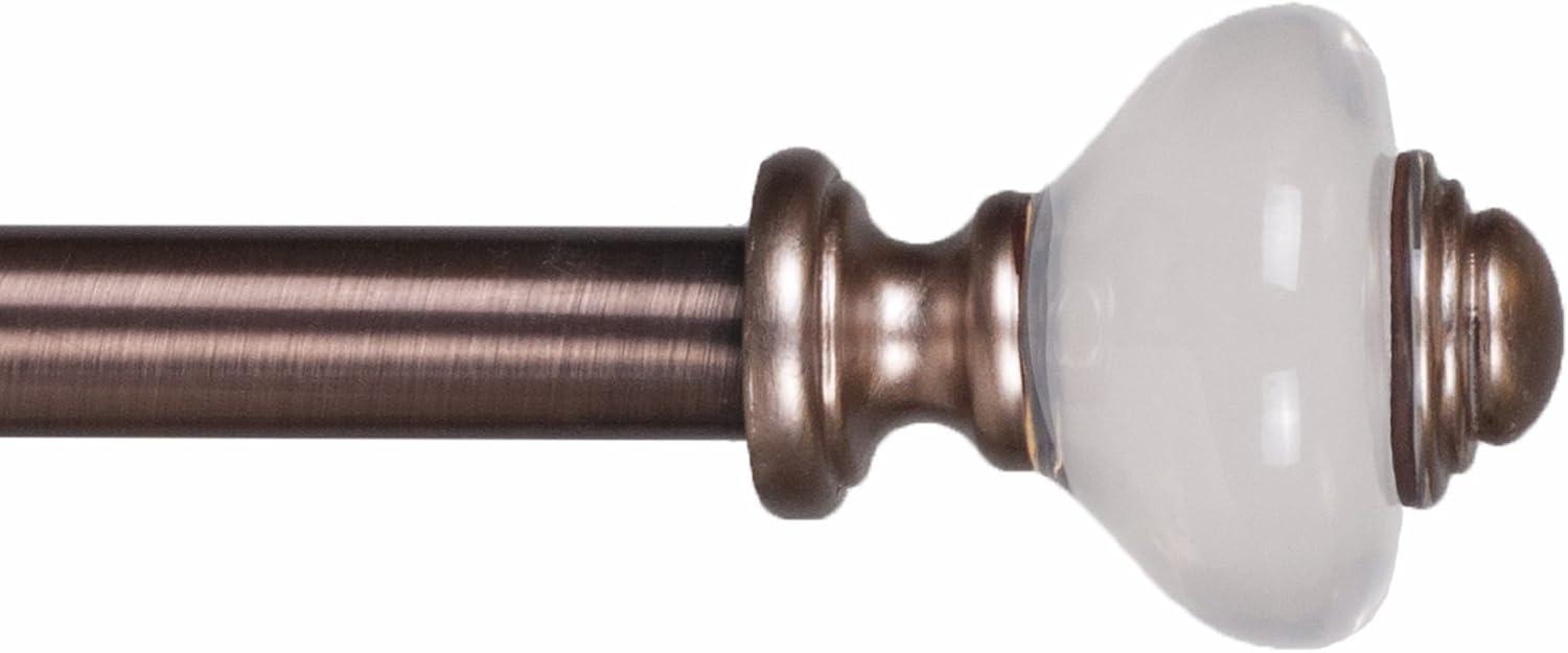 imageLavish Home Curtain Rods and Hardware Decorative Crystal Ball Rods for Home Dcor in Bedroom Living Room and Kitchen Curtains 4886 SilverCopper 48
