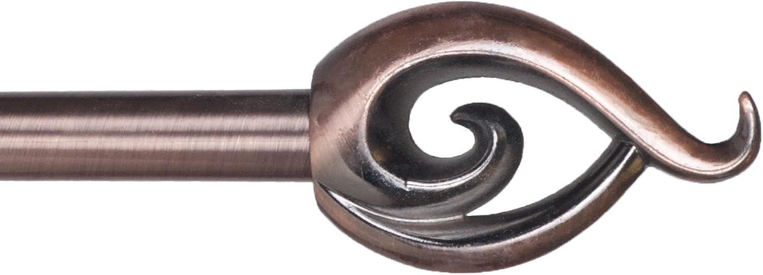 imageLavish Home Curtain Rods and Hardware Decorative Crystal Ball Rods for Home Dcor in Bedroom Living Room and Kitchen Curtains 4886 SilverCopper 48