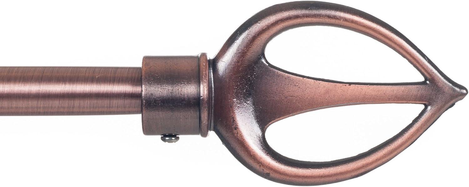 imageLavish Home Curtain Rods and Hardware Decorative Crystal Ball Rods for Home Dcor in Bedroom Living Room and Kitchen Curtains 4886 SilverCopper 48