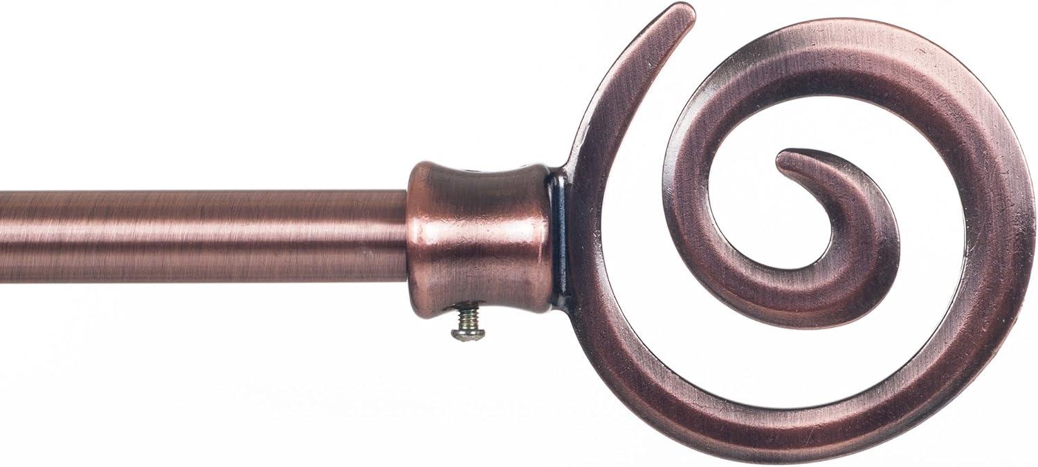 imageLavish Home Curtain Rods and Hardware Decorative Crystal Ball Rods for Home Dcor in Bedroom Living Room and Kitchen Curtains 4886 SilverCopper 62 144