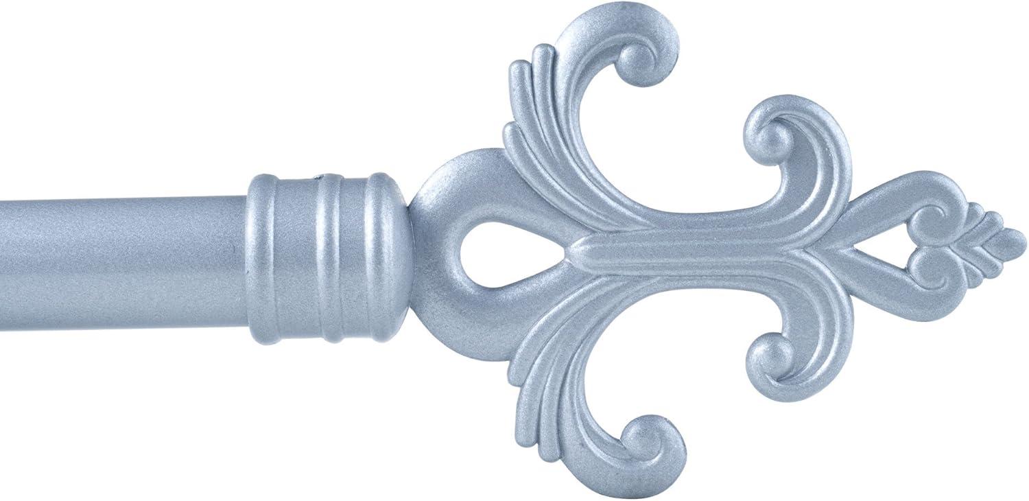 imageLavish Home Curtain Rods and Hardware Decorative Crystal Ball Rods for Home Dcor in Bedroom Living Room and Kitchen Curtains 4886 SilverSilver 48