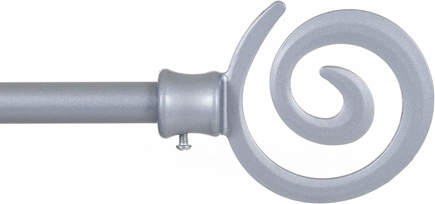 imageLavish Home Curtain Rods and Hardware Decorative Crystal Ball Rods for Home Dcor in Bedroom Living Room and Kitchen Curtains 4886 SilverSilver 62 144