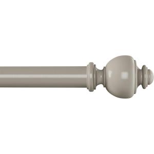 1-Inch Curtain Rod – Decorative Modern Urn Finials & Hardware- For Home Decor in Bedroom, Living Room & Kitchen, 48-84-Inch by Lavish Home (Gray)
