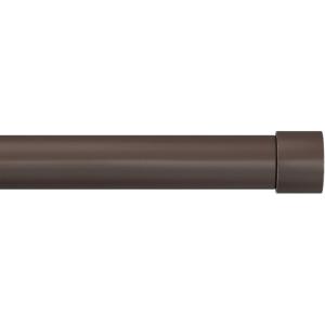 Lavish Home 1-Inch Curtain Rod- Decorative End Cap Style Finials & Hardware- for Home Decor in Bedroom, Living Room & Kitchen, 48-84-Inch (Bronze)