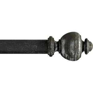 Lavish Home (Black 1-Inch Curtain Rod (63-HG3009)