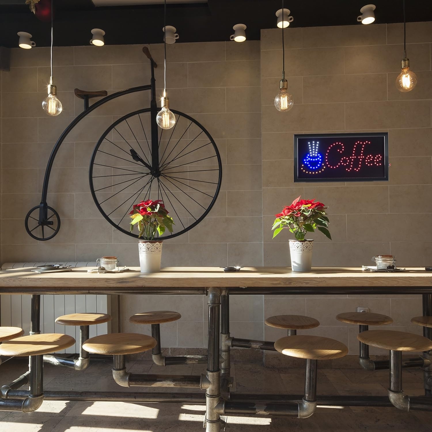 image:imageCoffee LED Sign Lighted Neon Electric Display Sign With Animation and Energy Efficient LED For Home Business Special Events by Lavish HomeCoffee