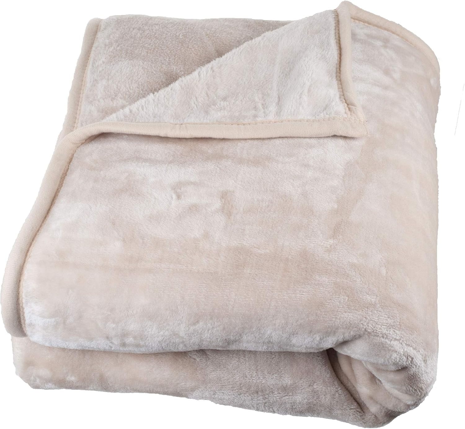 image:imageLavish Home Faux Fur Throw Blanket Oversized 91x81 Soft MinkStyle MachineWashable Bedding 78lb Heavy Throw Blanket for Bed or Sofa CoffeeBeige