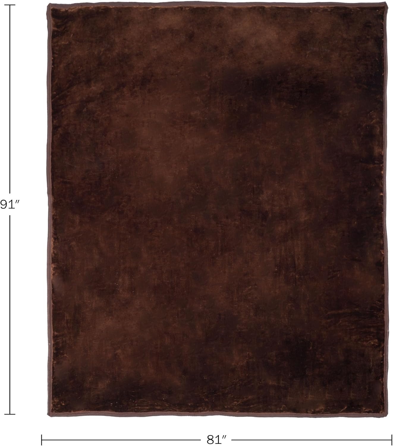 image:imageLavish Home Faux Fur Throw Blanket Oversized 91x81 Soft MinkStyle MachineWashable Bedding 78lb Heavy Throw Blanket for Bed or Sofa CoffeeCoffee