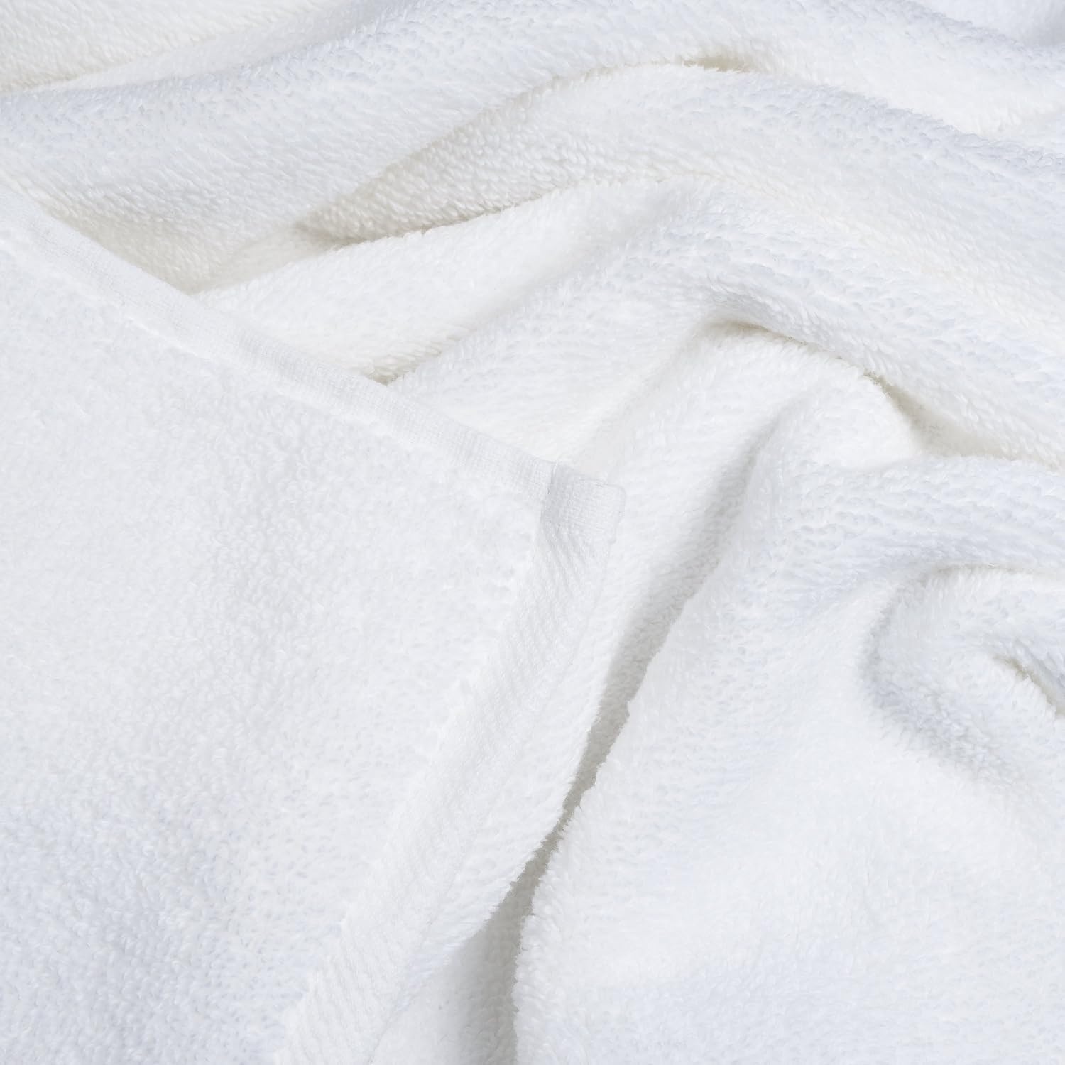 image:image6PC Towel Set Cotton Bathroom Accessories with 2 Bath Towels 2 Hand Cloths and 2 Washcloths Machine Washable Bath Sheets by Lavish Home TaupeWhite