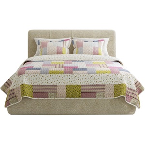 3-Piece Quilt Set – Savannah Classic Patchwork King Quilt with 2 King Pillow Shams – Machine Washable Lightweight Bedding by Lavish Home (Multicolor)