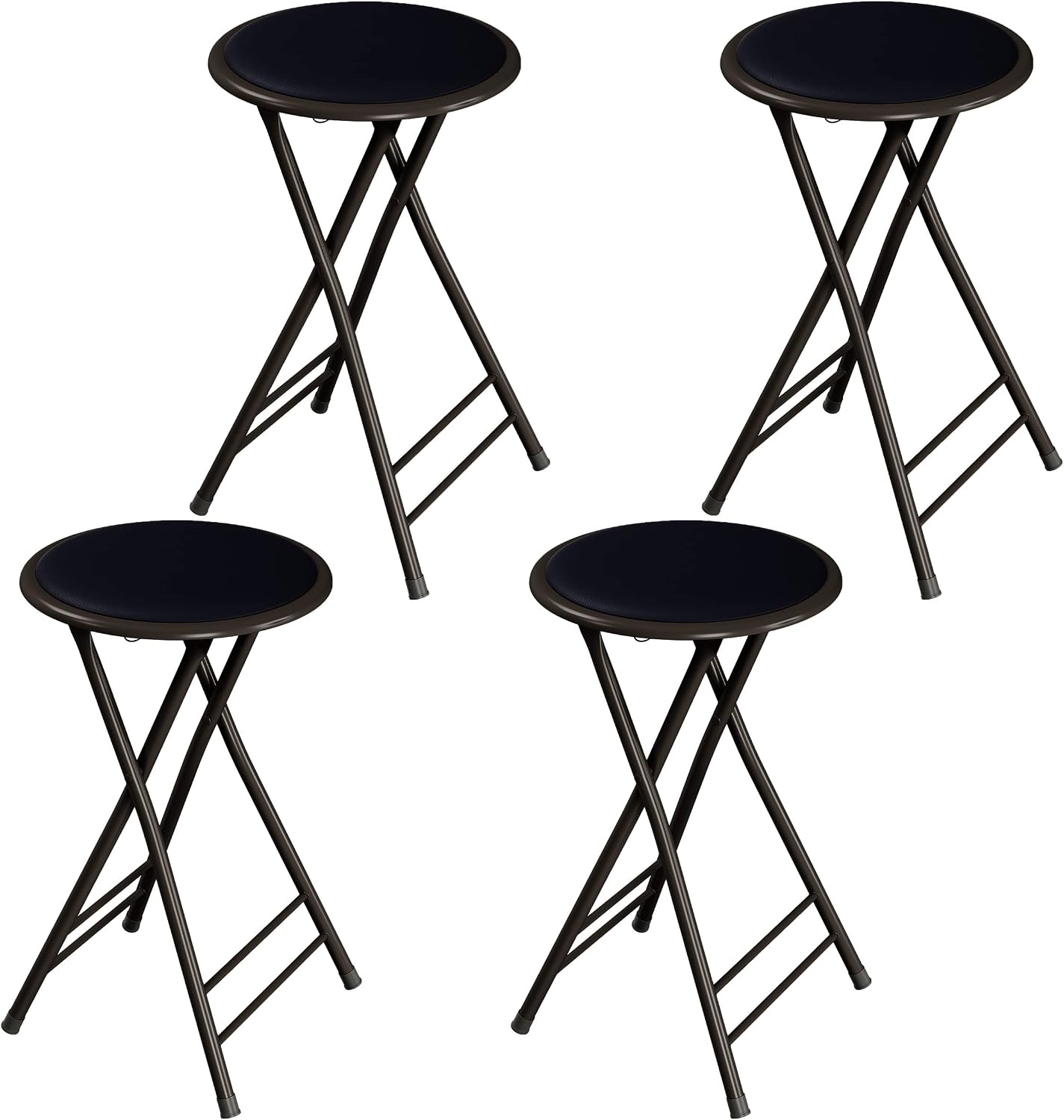 image:imageFolding Stool Portable Backless 18Inch Stool with 225lb Capacity Single Collapsible Counter Bar Stools Compact Folding Chair for Kitchen or Rec Room Camping Indoor and Outdoor by Lavish Home24 Inch