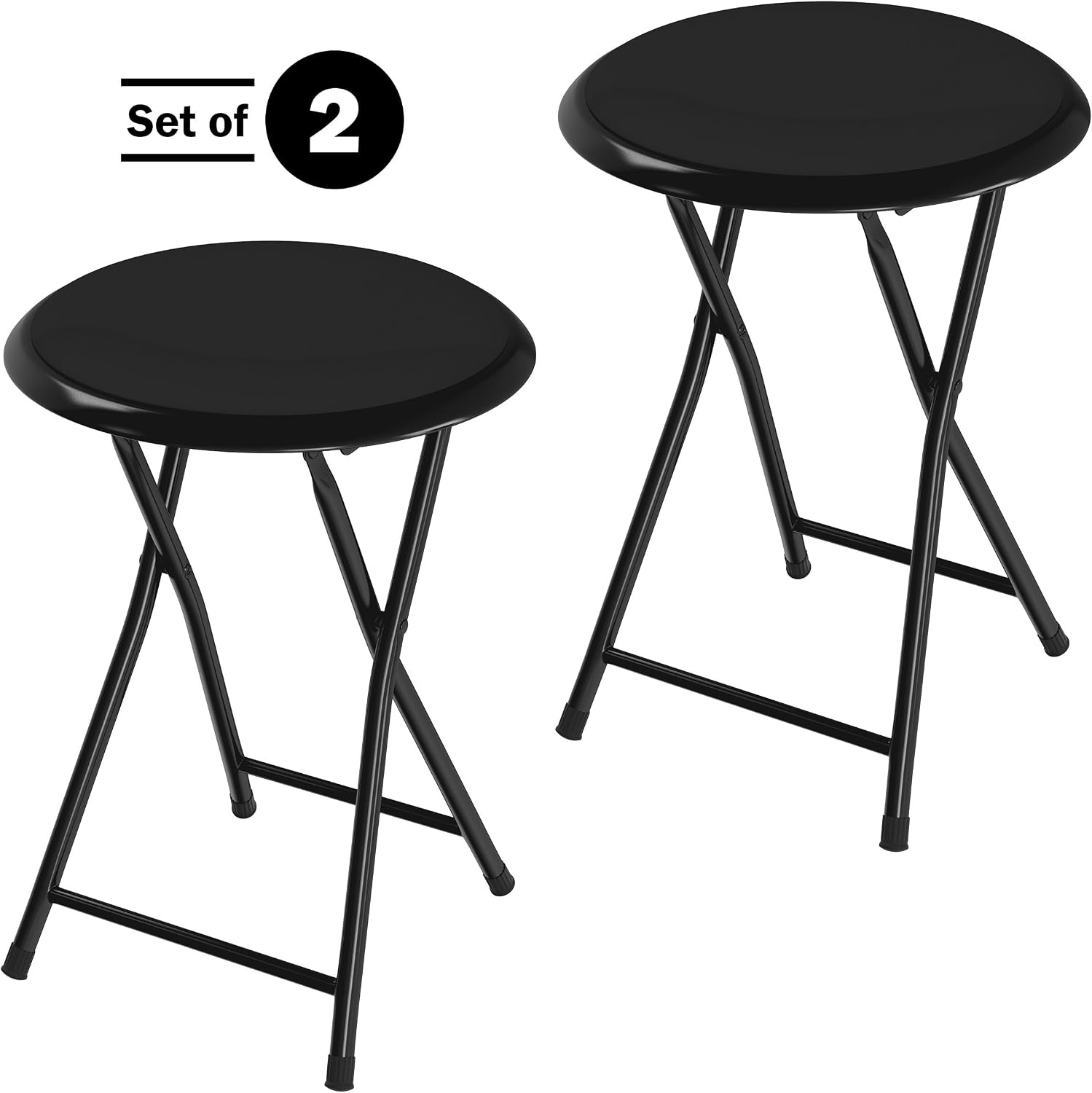 image:imageFolding Stool Portable Backless 18Inch Stool with 225lb Capacity Single Collapsible Counter Bar Stools Compact Folding Chair for Kitchen or Rec Room Camping Indoor and Outdoor by Lavish Home18 Inch