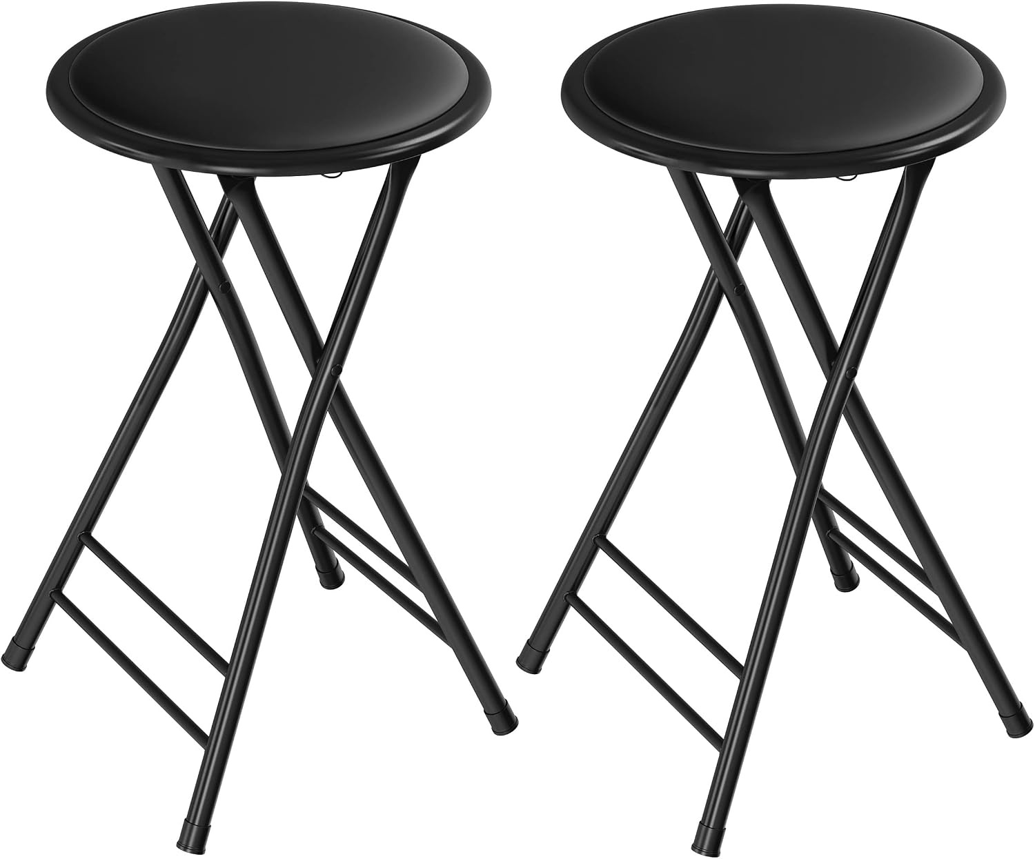 image:imageFolding Stool Portable Backless 18Inch Stool with 225lb Capacity Single Collapsible Counter Bar Stools Compact Folding Chair for Kitchen or Rec Room Camping Indoor and Outdoor by Lavish Home24 Inch