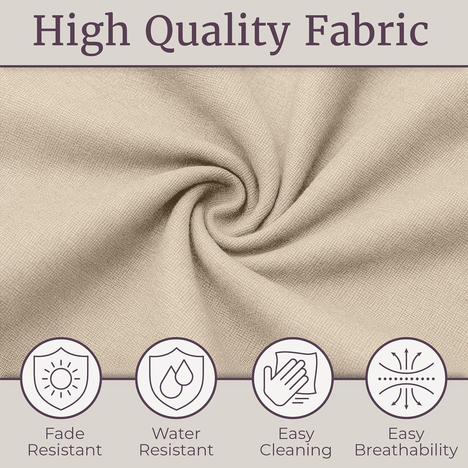 image:imageOutdoor Chair Cushion 45x215x3in High Back Outdoor Chair Cushions for Patio Furniture Rocking Adirondack or Dining Seats Water Fade and UVProtected Fabric with Ties by Lavish Home GrayTan