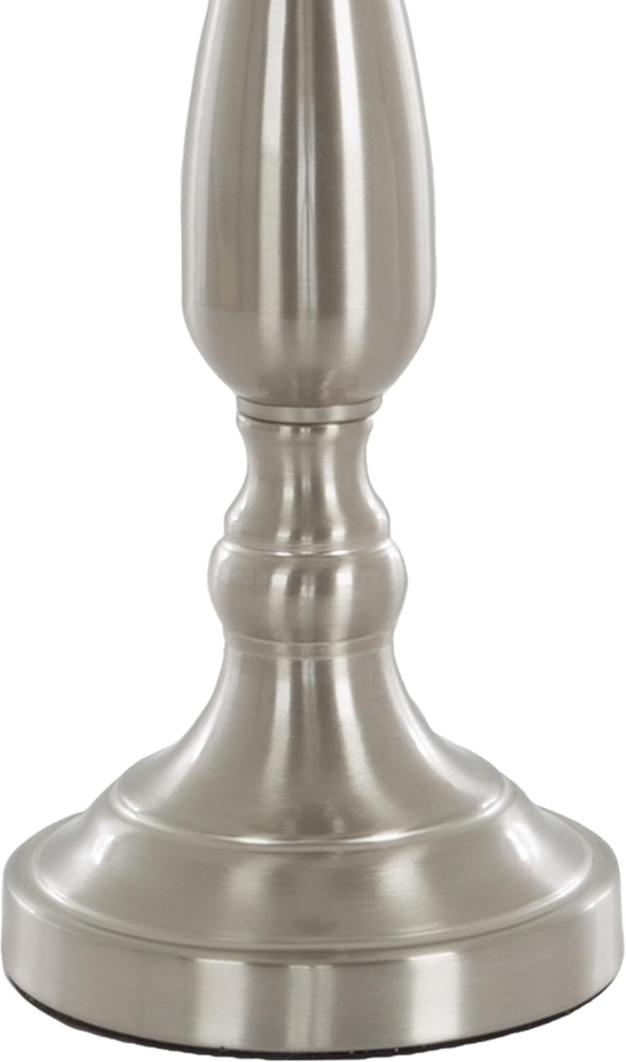 image:imageBrushed Steel Table Lamps Set of 2 Traditional Accent Lights with LED Bulbs Home Dcor for Bedroom Living Room Office or Entry by Lavish Home