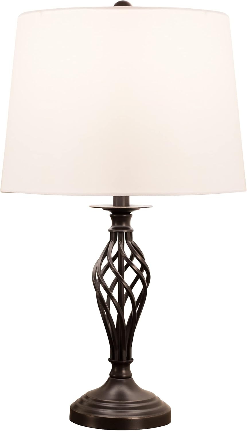 image:imageLavish Home Spiral Cage Table Lamps Oil Rubbed Bronze Set of 2 14x245