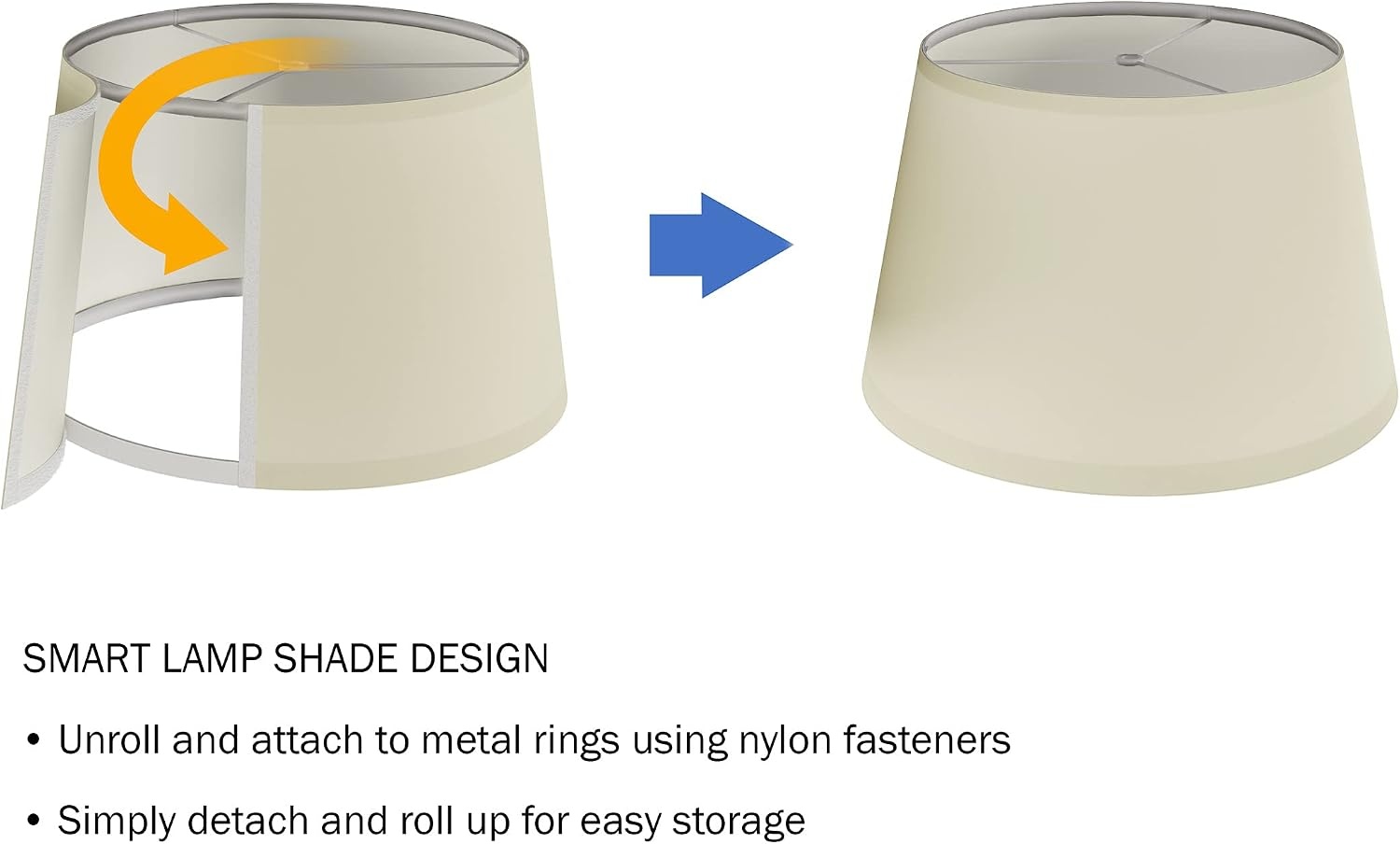 image:imageLavish Home Tripod Floor LampModern Light with LED Bulb IncludedNatural Oak Wood with White Shade for Bedroom Living Room or Home Office