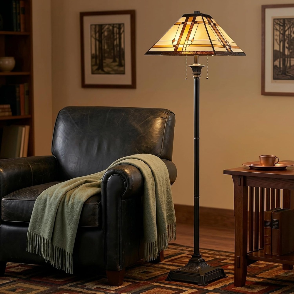 image:imageLavish Home Tiffany Style Floor Lamp 17 x 61Multicolor