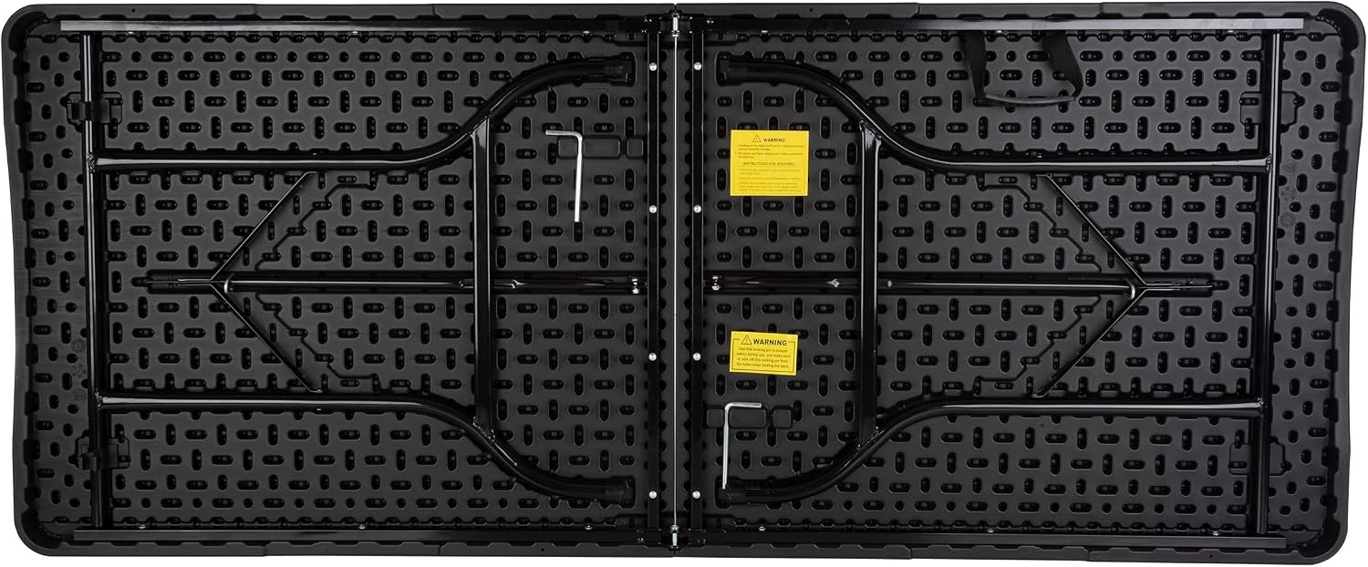 image:imageLavish Home Indoor amp Outdoor Portable Folding Table Black 6ftBlack