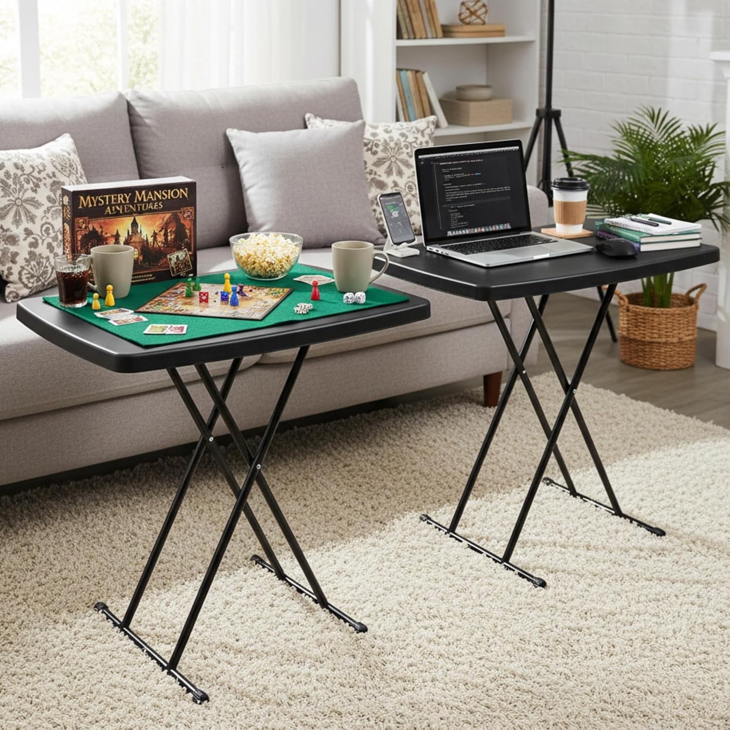 image:imageLavish Home Indoor amp Outdoor Portable Folding Table Black 6ftBlack