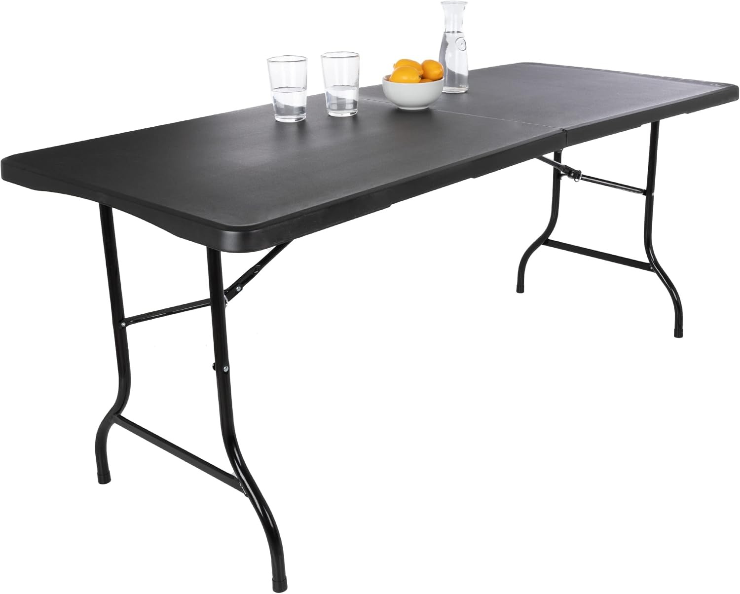 image:imageLavish Home Indoor amp Outdoor Portable Folding Table Black 6ftBlack