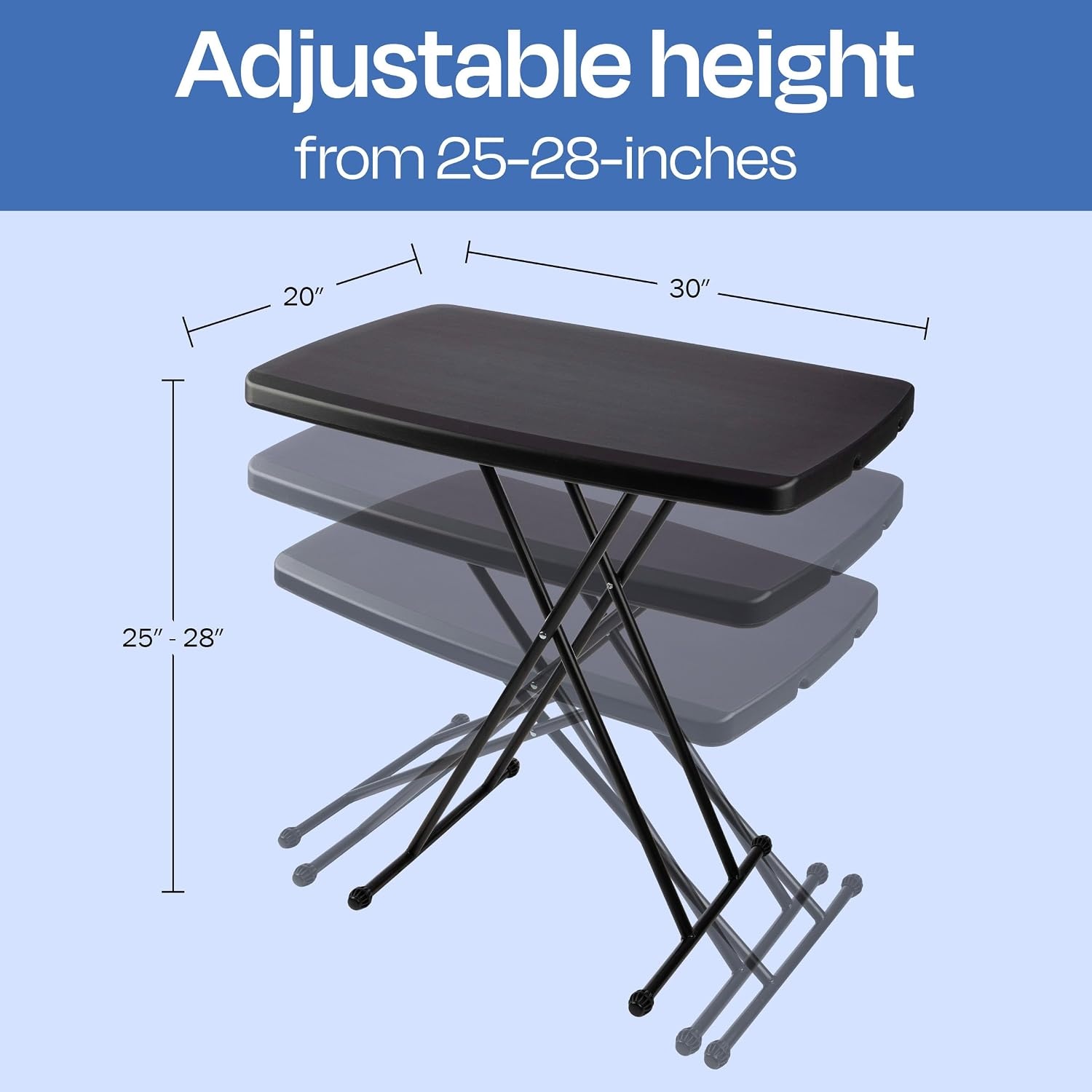image:imageLavish Home Indoor amp Outdoor Portable Folding Table Black 6ftBlack