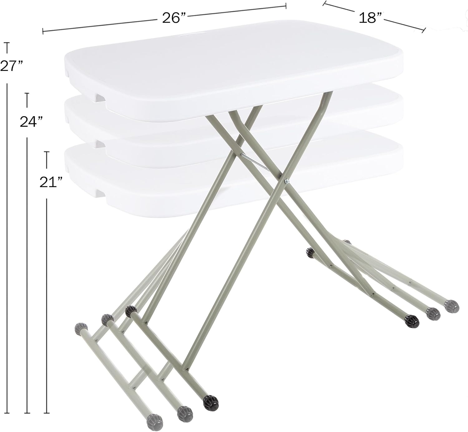 image:imageLavish Home Indoor amp Outdoor Portable Folding Table Black 6ftWhite