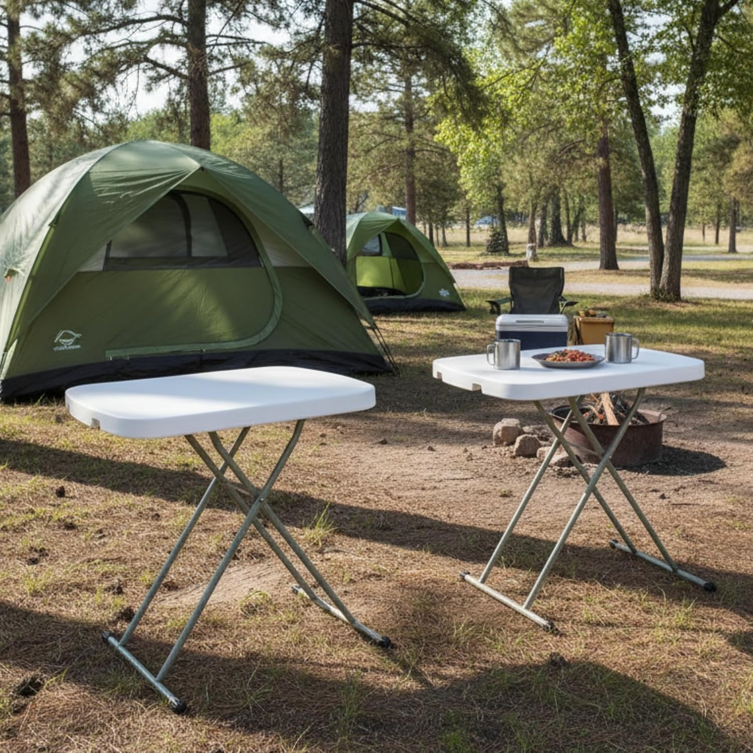 image:imageLavish Home Indoor amp Outdoor Portable Folding Table Black 6ftWhite