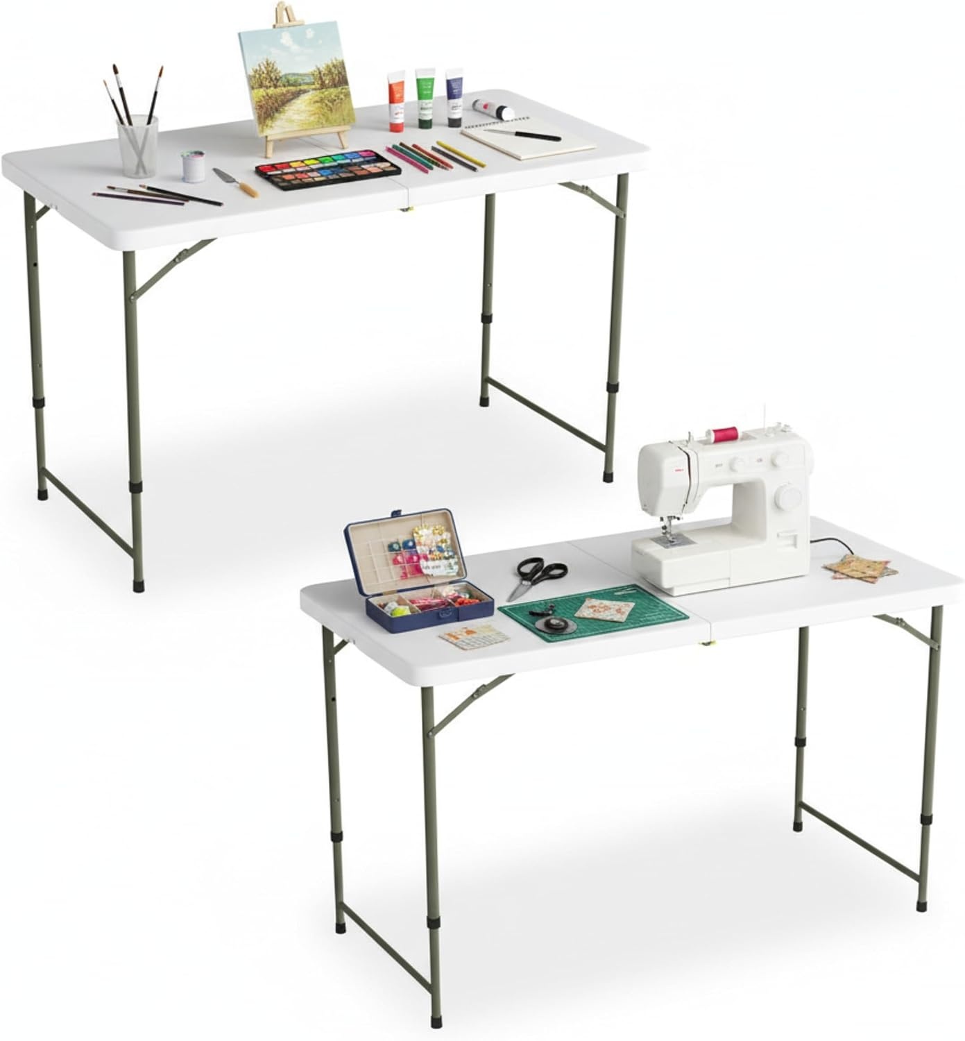 image:imageLavish Home Indoor amp Outdoor Portable Folding Table Black 6ftWhite
