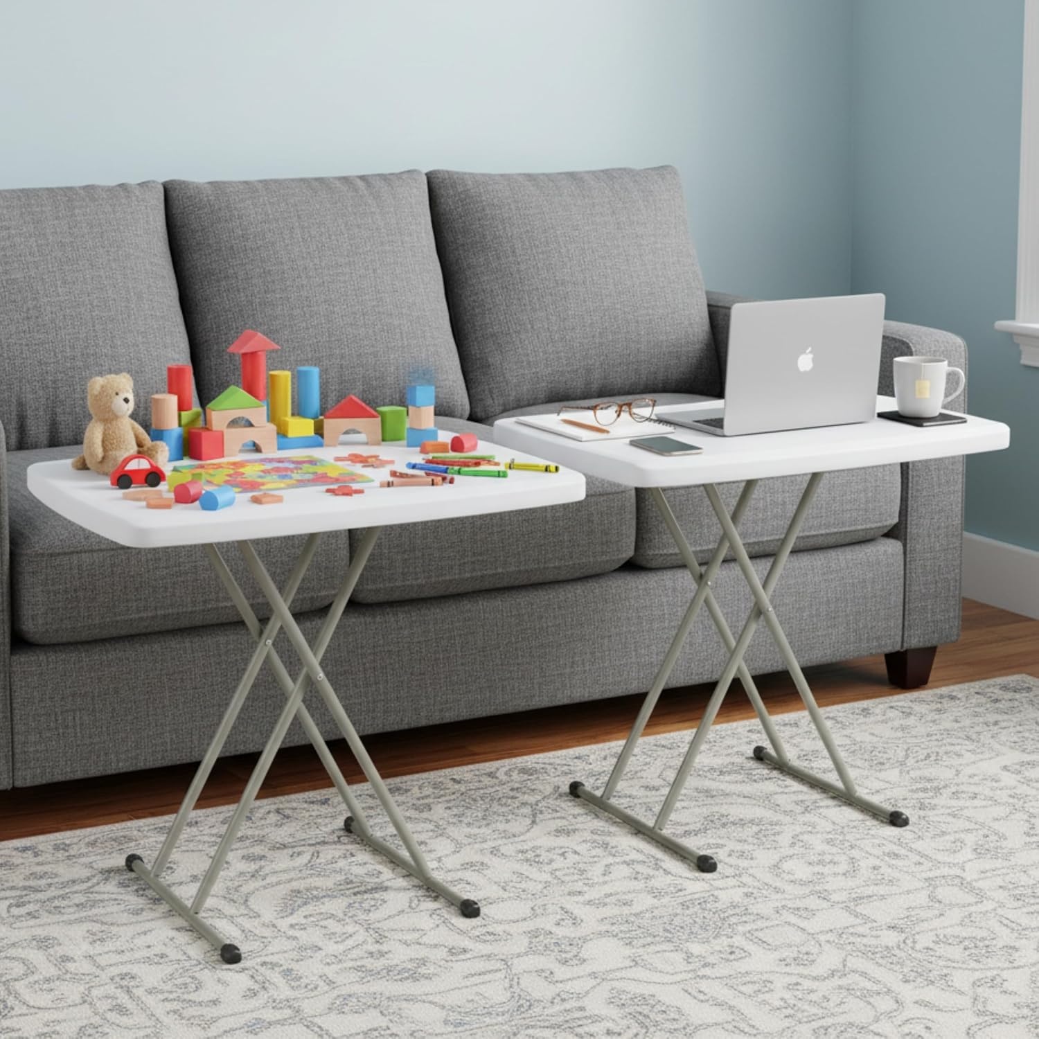 image:imageLavish Home Indoor amp Outdoor Portable Folding Table Black 6ftWhite