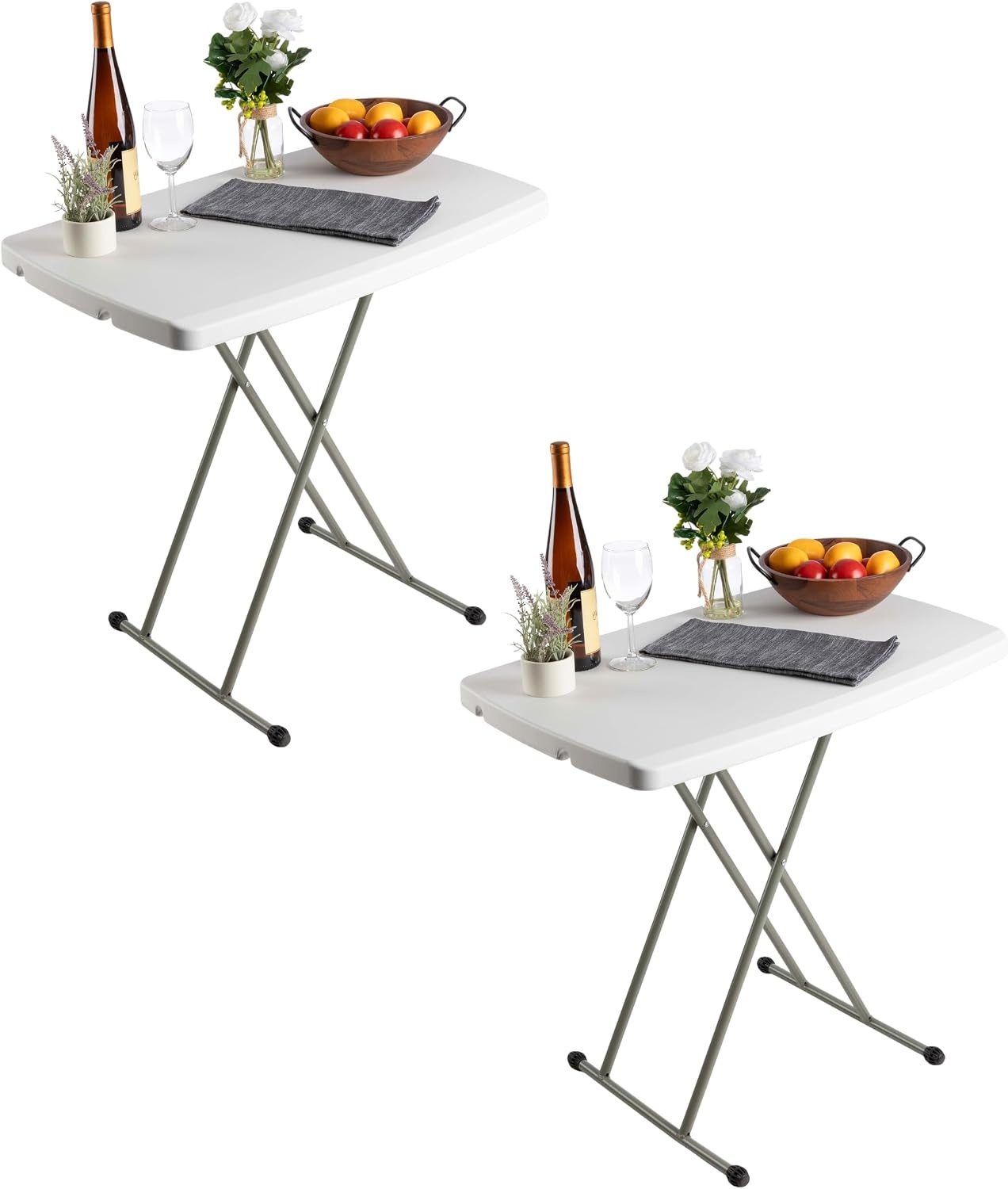 image:imageLavish Home Indoor amp Outdoor Portable Folding Table Black 6ftWhite