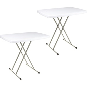 Lavish Home Indoor & Outdoor Portable Folding Table, Black, 6ft(White)