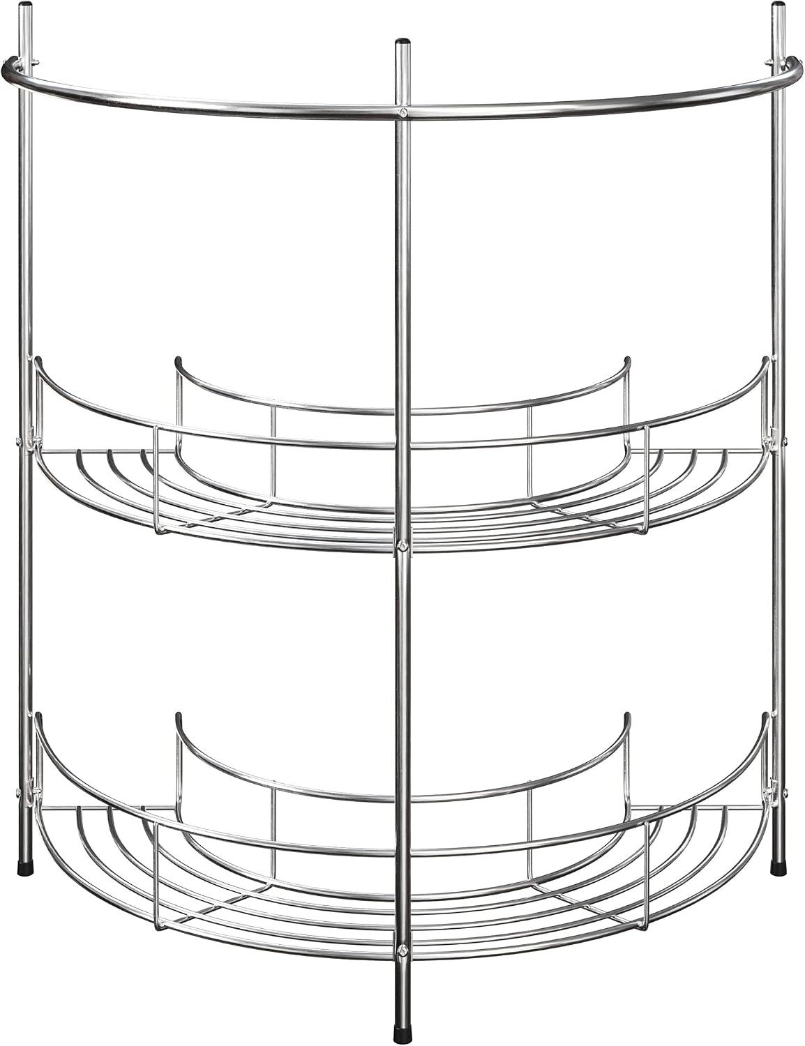 image:imageLavish Home Pedestal Sink Organizer Silver 2125 x 11 x 2325