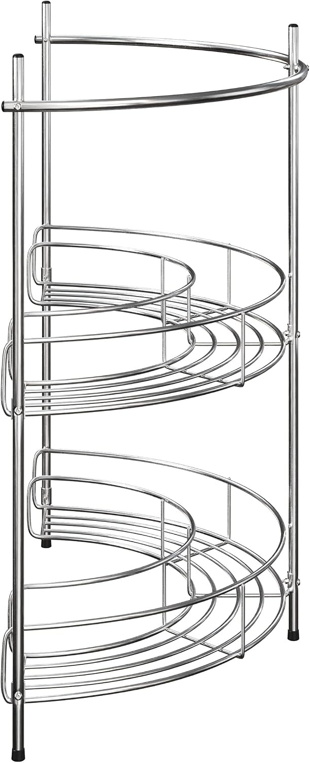 image:imageLavish Home Pedestal Sink Organizer Silver 2125 x 11 x 2325