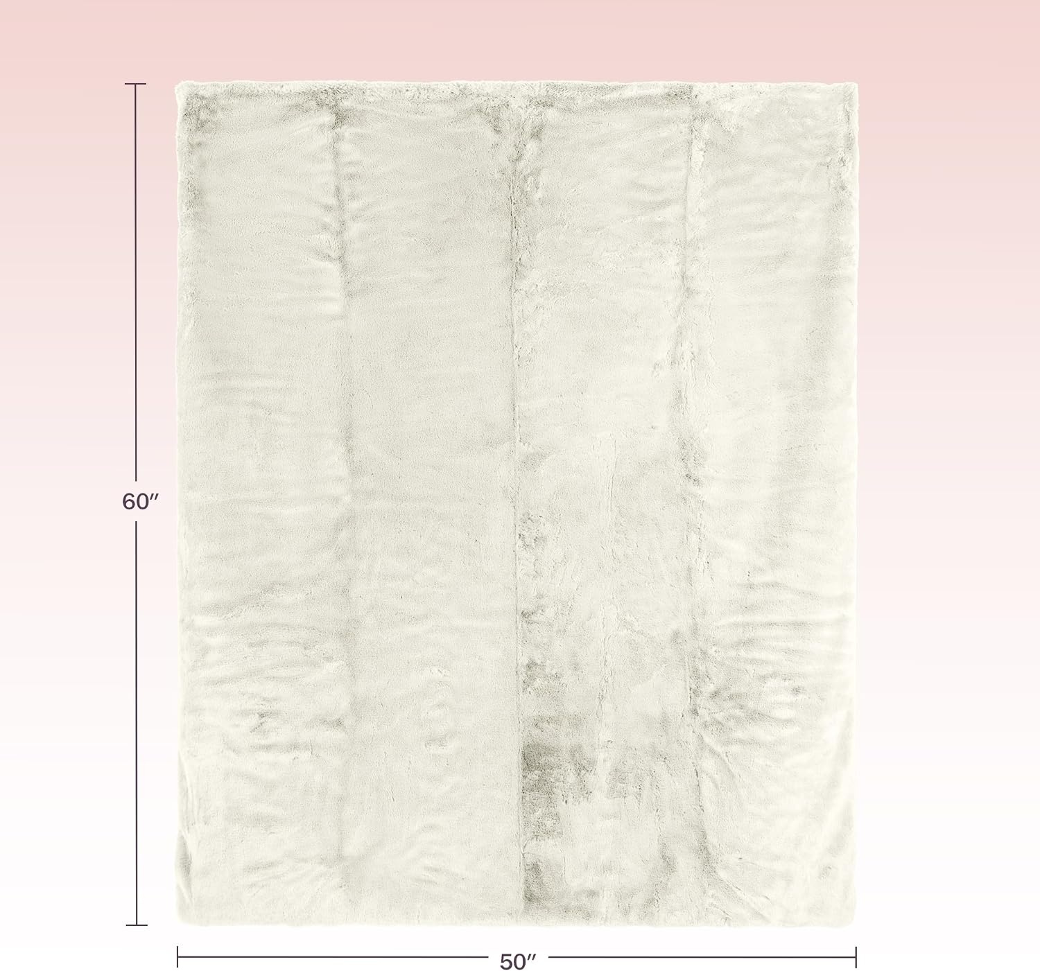 image:imageLavish Home Rabbit Fur 50 x 60 CreamCream