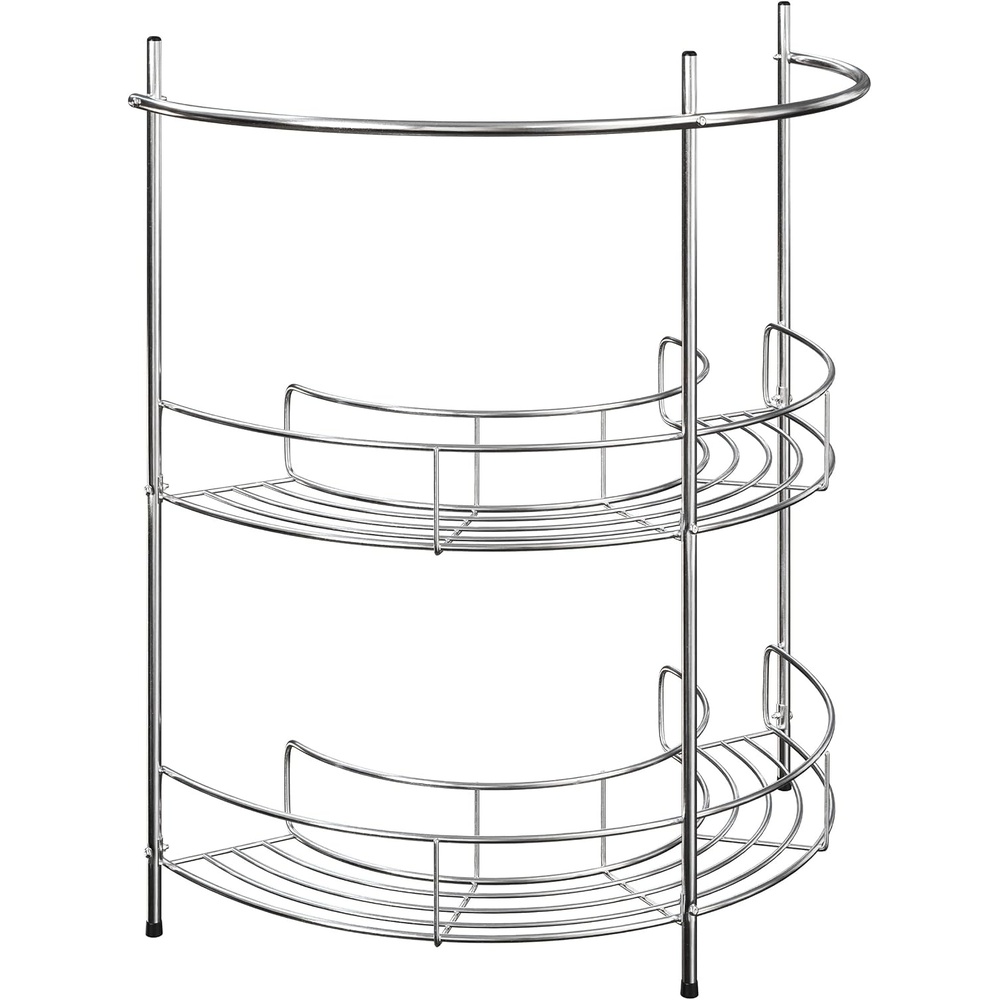 image:imageLavish Home Pedestal Sink Organizer Silver 2125 x 11 x 2325