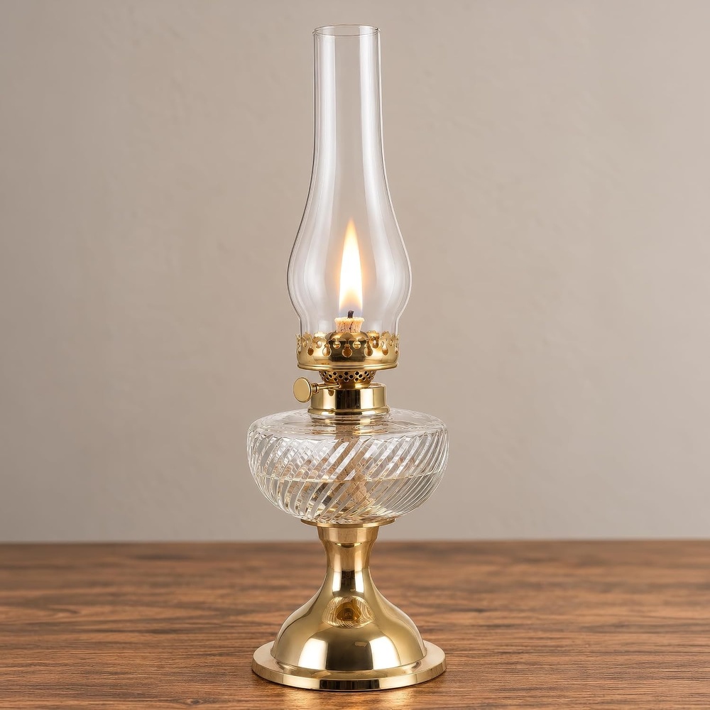 image:imageLavish Home Large Oil Lamp Nickel 6 x 195Gold